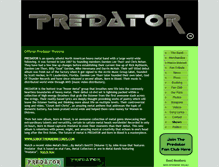 Tablet Screenshot of predatortheband.com